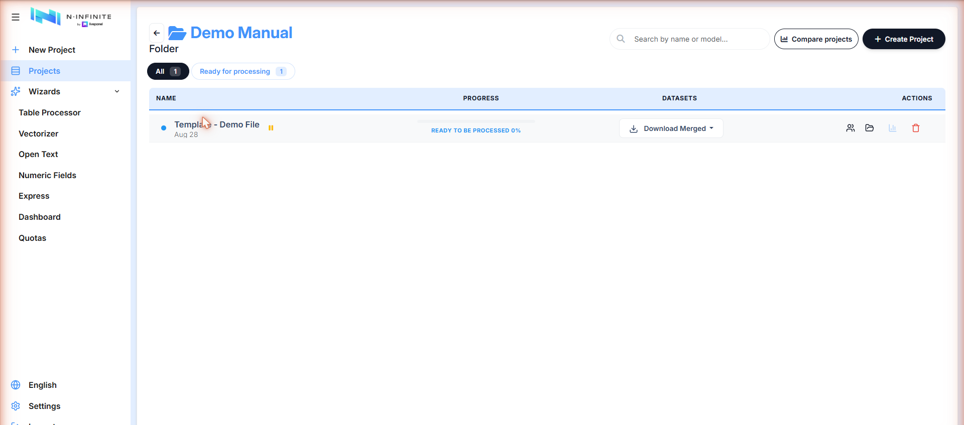 Folder view
