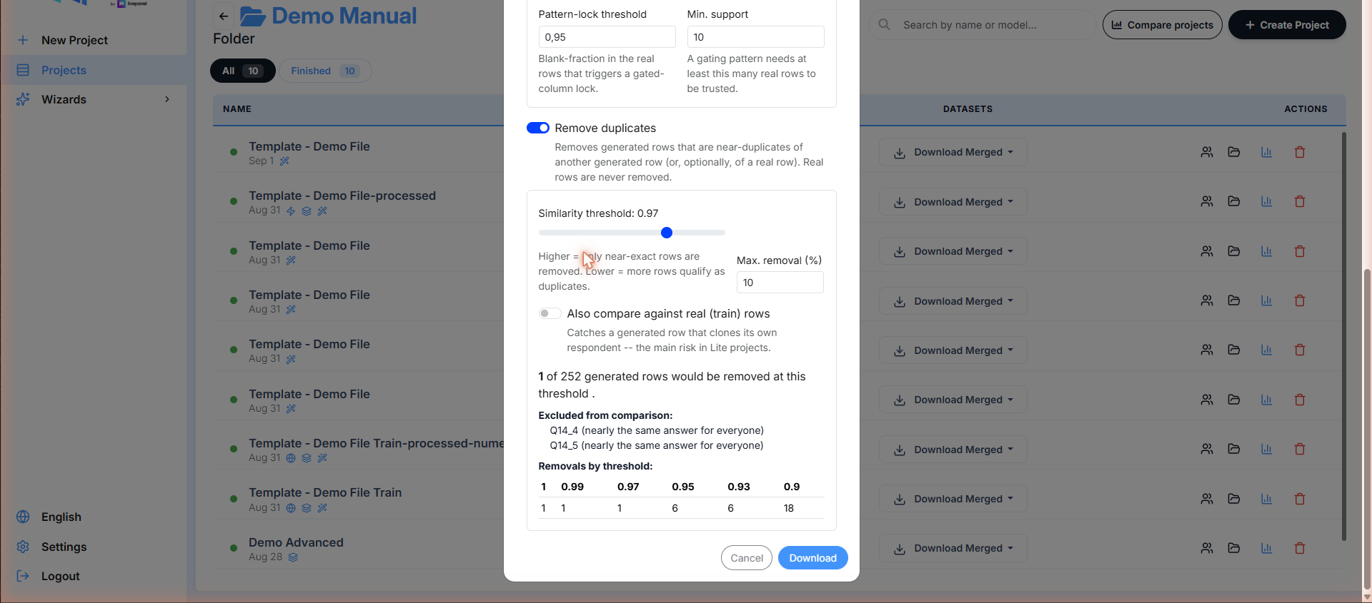Remove duplicates